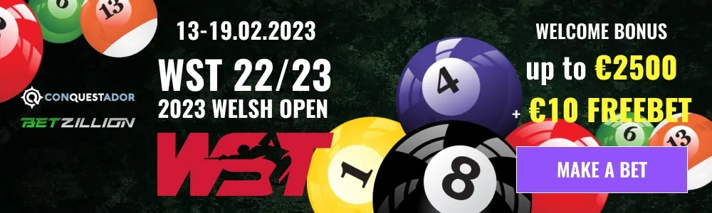 Welsh Open 2023 Snooker Betting Bonus