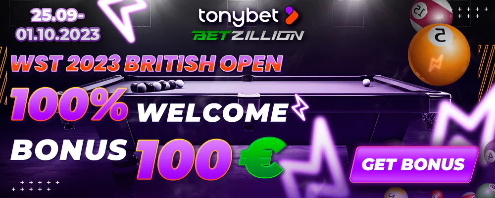 British Open 2023 Snooker Betting Bonus