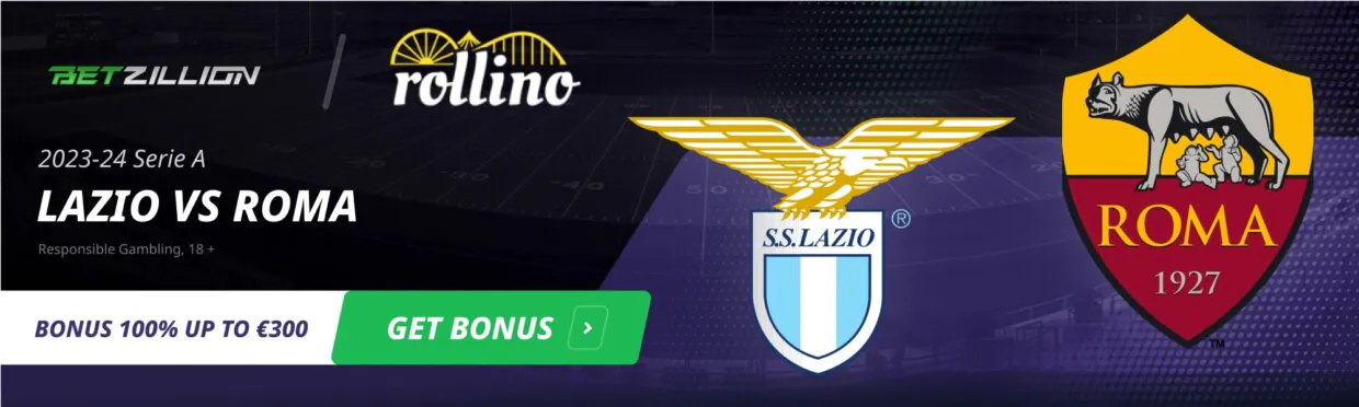 Rollino bonus for Lazio vs Roma, Serie A 23/24