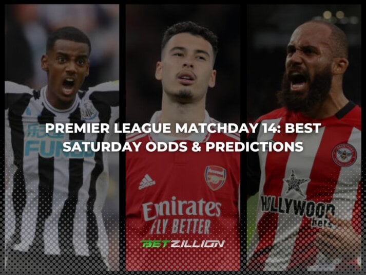 Best 23/24 EPL Betting Tips & Odds for Saturday Matches in Gameweek 14